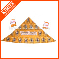 Impression personnalisée logo triangle bandana chien